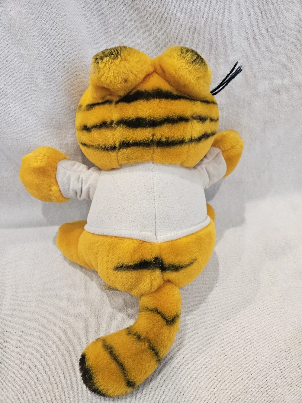 Garfield - Plush Toy with 'WHY ME?' Shirt Vintage 1980s Dakin